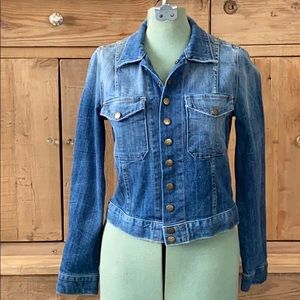 Current Elliot Denim Jacket Snap Size 2 Medium